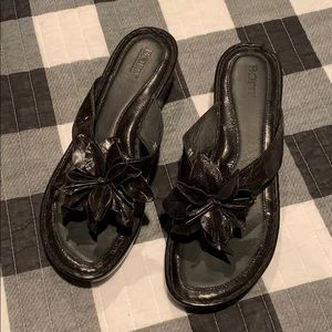BORN black sandals. Size 10